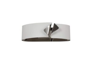 Alor Wall Lamp, 1 x 10W LED, 3000K, 700lm, Sand White/Polished Chrome, 3yrs Warranty