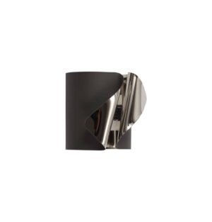 Alsara Wall Lamp, 1 x 7W LED, 3000K, 490lm, Sand Anthracite/Polished Chrome, 3yrs Warranty
