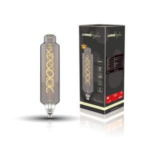 Luxram Classic Style LED Bulb Type H E27 Dimmable 220-240V 4W 2100K, 120lm, Smoke Finish, 3yrs Warranty