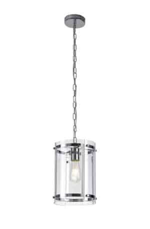 Ramad Pendant, 1 Light E27, Polished Chrome