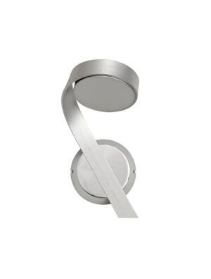 Amy Wall Lamp Left Switched, 1 x 10W LED, 3000K, 800lm, Silver/Polished Chrome, 3yrs Warranty