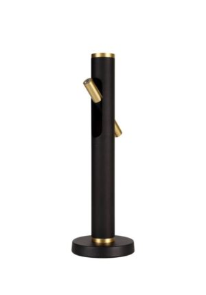Ascot Table Lamp, 2 x 2W LED, 3000K, 560lm, Sand Black/Gold, 3yrs Warranty