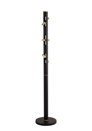 Ascot Floor Lamp, 6 x 2W LED, 3000K, 1680lm, Sand Black/Gold, 3yrs Warranty