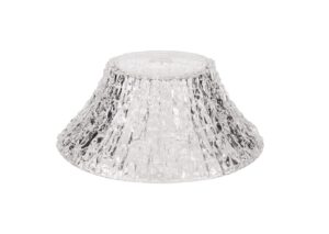 Astrid Round 38cm Patterned Clear Glass Lampshade