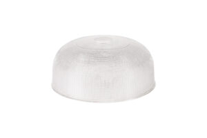 Astrid Round 26.5cm Prismatic Effect Clear Glass Lampshade