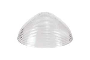 Astrid Round 33.5cm Prismatic Effect Clear Glass Lampshade