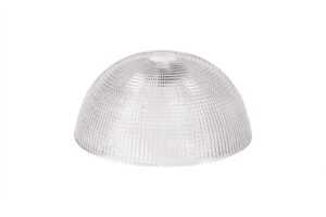 Astrid Round 30cm Prismatic Effect Clear Glass Lampshade