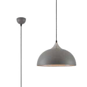 Atlanta Pendant, 1 x E27, Sand Grey/Satin Nickel