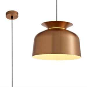 Austin Single Pendant, 1 Light Adjustable E27, Copper