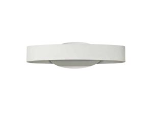 Bali Wall Lamp, 1 x 6W LED, 3000K, 480lm, White/Polished Chrome, 3yrs Warranty