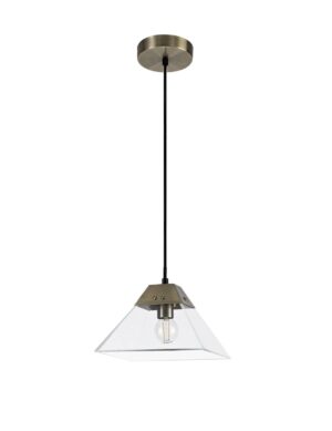 Ballymore Pendant Small, 1 Light E14, Antique Brass