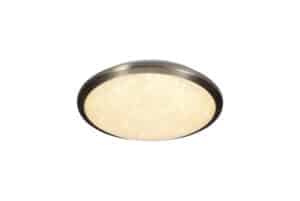 Bianca Ceiling, Bathroom 30cm 1 x 12W LED, 3000K, 750lm, IP44, Satin Nickel/Crystaline, 3yrs Warranty