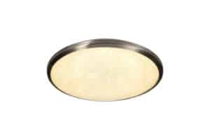 Bianca Ceiling, 36cm 1 x 18W LED, 3000K, 1044lm, IP44, Satin Nickel/Crystaline, 3yrs Warranty