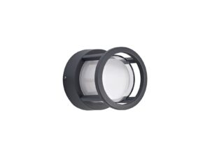 Caproni Round Downlight, 1 x 6W LED, 3000K, 360lm, IP54, Anthracite, 3yrs Warranty