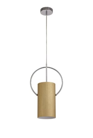 Carina Single Pendant, 1 x E27, Gold/Polished Chrome