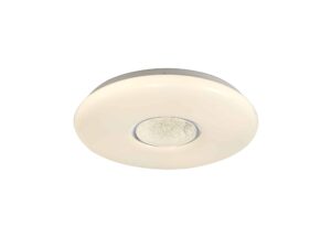 Casta Ceiling, 1 x 24W LED, CCT Switchable 3000/4000/6000K, 2032lm, Opal White, 3yrs Warranty