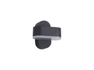 Castro 1 Light Adjustable Wall Lamp, 1 x 6W LED, 3000K, 400lm, IP54, Anthracite, 3yrs Warranty