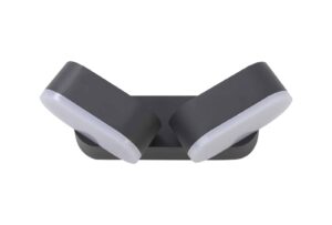 Castro 2 Light Adjustable Wall Lamp, 2 x 6W LED, 3000K, 780lm, IP54, Anthracite, 3yrs Warranty