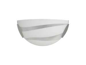 Chavez Wall Lamp, 1 x 12W LED, 3000K, 780lm, Polished Chrome/White, 3yrs Warranty