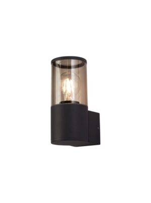 Claus Wall Lamp 1 x E27, IP54, Anthracite/Smoked, 2yrs Warranty