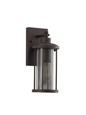 Coach House Small Wall Lamp, 1 x E27, Antique Bronze/Clear Glass, IP54, 2yrs Warranty