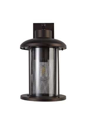 Coach House Extra Large Wall Lamp, 1 x E27, Antique Bronze/Clear Glass, IP54, 2yrs Warranty
