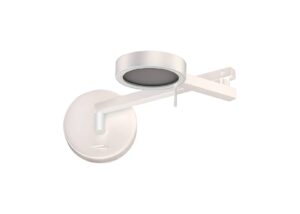 Comtemp Adjustable Swing Arm Wall Lamp / Reader, 1 x 8W LED, 3000K, Sand White, 3yrs Warranty