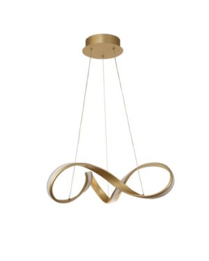 Courtney Small Pendant, 1 x 30W LED, 3000K, 1800lm, Sand Gold, 3yrs Warranty