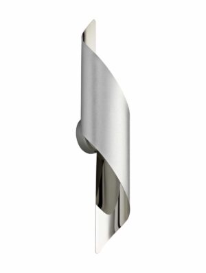 Crysalis Wall Lamp Large, 1 x 8W LED, 3000K, 640lm, Silver/Polished Chrome, 3yrs Warranty