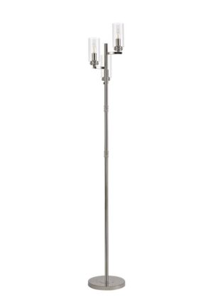 Delta Floor Lamp, 3 x E14, Polished Nickel