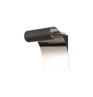 Delux Wall Lamp, 1 x 8W LED, 3000K, 560lm, Sand Anthracite/Polished Chrome, 3yrs Warranty