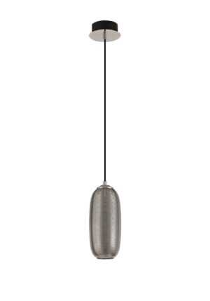 Dunmore Pendant, 1 x 8W LED, 4000K, 720lm, Smoked/Black, 3yrs Warranty