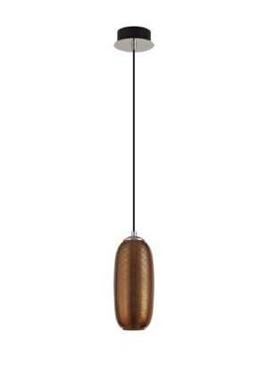Dunmore Pendant, 1 x 8W LED, 4000K, 720lm, Copper/Black, 3yrs Warranty