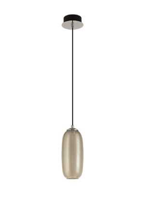 Dunmore Pendant, 1 x 8W LED, 4000K, 720lm, Champagne/Black, 3yrs Warranty