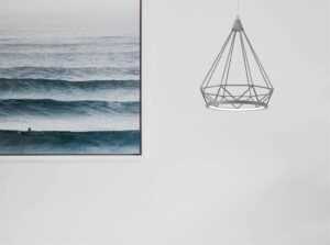 Eclipse Large Diamond Pendant, 1 x 10W LED, 3700K, Matt Grey, 3yrs Warranty