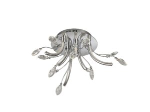 Fidelio Small Celing, 6 x 2W LED, 3000K, 580lm, Polished Chrome, 3yrs Warranty