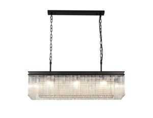 Galway Linear Pendant, 11 Light E14, Brown Oxide