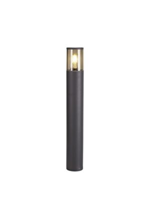 Claus 65cm Post Lamp 1 x E27, IP54, Anthracite/Smoked, 2yrs Warranty