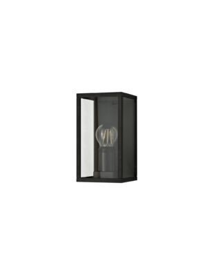 Manta Flush Wall Lamp, 1 x E27, IP54, Graphite Black, 2yrs Warranty