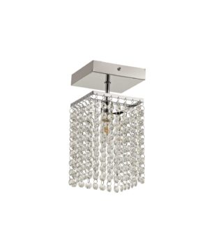Marina Ceiling Light, 1 x G9, IP44, Polished Chrome/Crystal