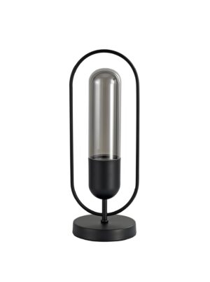 Mia Table Lamp, 1 x 7W LED, 4000K, 790lm, Black/Smoked, 3yrs Warranty