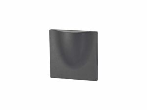 Perez Wall Lamp, 1 x 6W LED, 3000K, 510lm, IP54, Anthracite, 3yrs Warranty