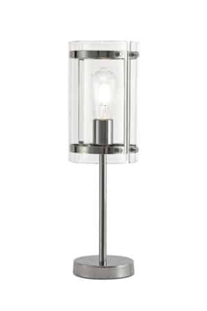 Ramad Table Lamp, 1 Light E27, Polished Chrome