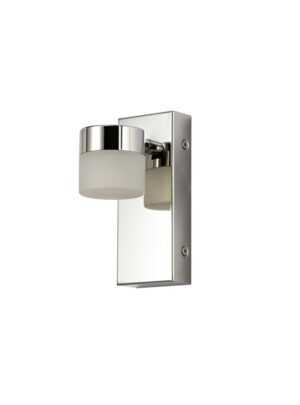 Sarin Wall Lamp Single Adjustable, 1 x 5W LED, 4000K, 415lm, IP44, Polished Chrome, 3yrs Warranty