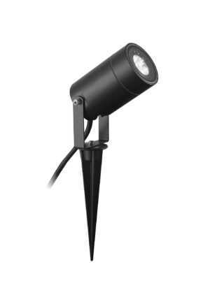Spike Spike Light, 1 x GU10 , IP65, Black, 2yrs Warranty