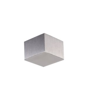 Vista Spotlight 9cm Square 1 x 10W LED, 3000K, 700lm, Satin Aluminium, 3yrs Warranty
