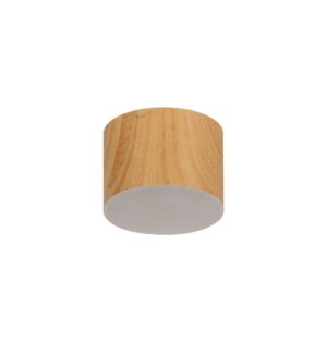 Vista Spotlight 10.5cm Round 1 x 10W LED, 3000K, 700lm, Pine Wood, 3yrs Warranty