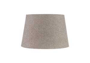 Vito Round, 320/400 x 260mm Fabric Shade, Multi/White Laminate
