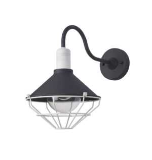 Wise Wall Lamp, 1 Light E27, IP65, Anthracite/Matt White, 2yrs Warranty