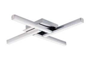Moda 4 Light Ceiling, 4 x 6W LED, 4000K, 2210lm, IP44, Polished Chrome, 3yrs Warranty